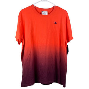 Champion Shirt Womens XL Boyfriend Tee Oversized Dip Dye Specialty Dye Casual To